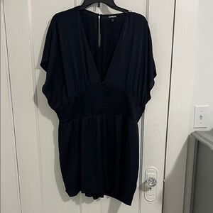 Express Black V-Neck Blouse
